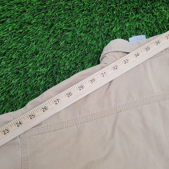 Vintage 90s Carhartt Button Shirt 2XL 28x33 Baggy - Picture 6 of 16